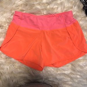 LULULEMON SPEED SHORTS🧡